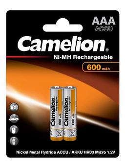 Аккумулятор AAA - Camelion 1.2V 600mAh Ni-Mh BL-2 NH-AAA600BP2 (2 штуки) 2695