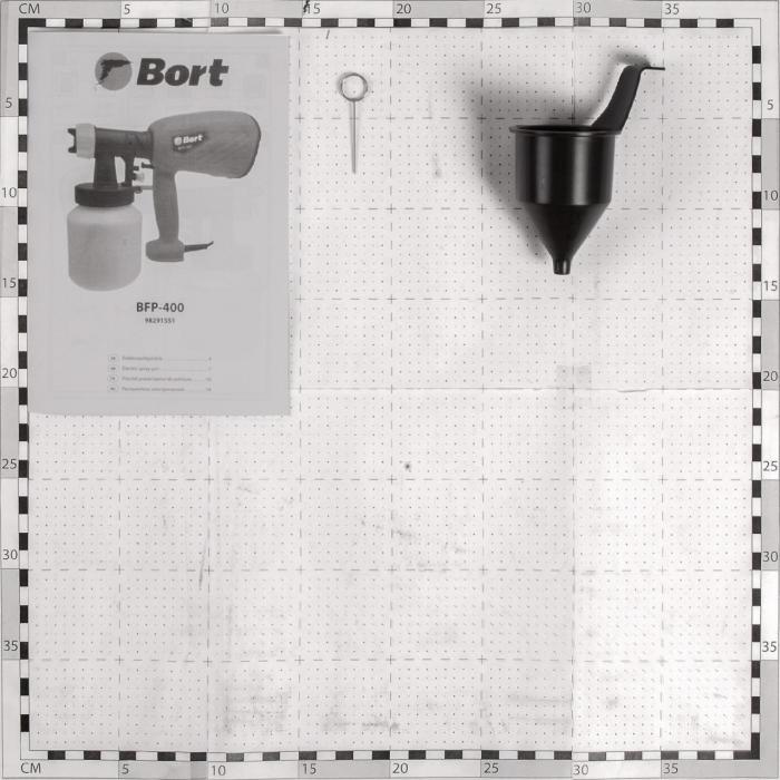 Ручной электрический краскопульт для краски Bort BFP-400 краскораспылитель - фото 6 - id-p215426620