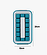Форма для льда Ice Cube Tray / форма для охлаждения напитков / контейнер для льда и воды с ручками Синяя, фото 8