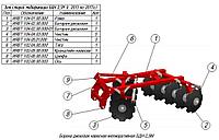 Рама дисковой бороны Минскагропроммаш 2,1-запасная часть
