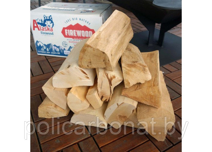 Набор дров для камина без коры шлифованные (береза+хвоя), 24дм3 - фото 1 - id-p215583784