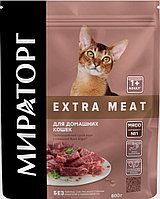 МИРАТОРГ Extra Meat для кошек от 1 года (говядина Black Angus), 800 гр