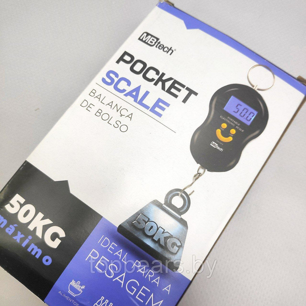 Портативные электронные весы (Безмен) Portable Electronic Scale до 50 кг / Карманные весы - фото 8 - id-p215108358