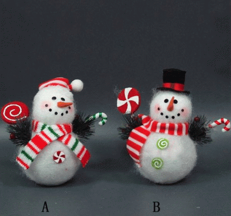 Снеговик с конфеткой со светодиодом - фото 1 - id-p30639256