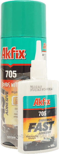 НАБОР ДЛЯ ЭКСПРЕСС СКЛЕИВАНИЯ Akfix 705 MDF Kit (В100 гр + 400 мл) GA065 - фото 1 - id-p215590441