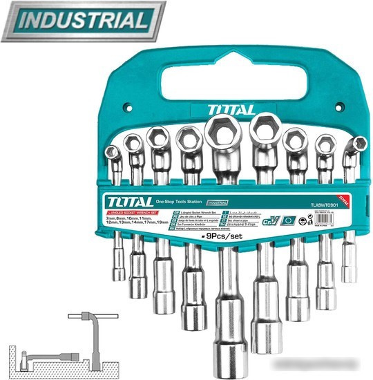 Набор ключей Total TLASWT0901 (9 предметов)