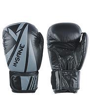 Перчатки боксерские ARES, кожа, черный, 8 oz, бокс, перчатки для бокса, боксерские перчатки