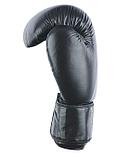 Перчатки боксерские ARES, кожа, черный, 8 oz, бокс, перчатки для бокса, боксерские перчатки, фото 3
