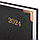 Ежедневник датированный 2024 А5 138x213 мм BRAUBERG "Senator", под кожу, черный, 114886, фото 2