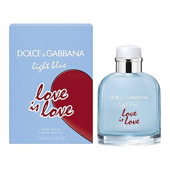 Мужская туалетная вода Dolce Gabbana Light Blue Love Is Love edt 125ml (LUX EURO)