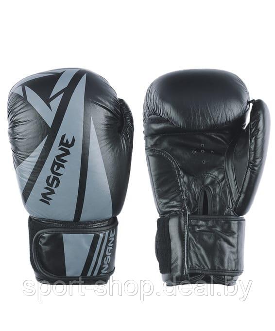 Перчатки боксерские ARES, кожа, черный, 10 oz, бокс, перчатки для бокса, боксерские перчатки