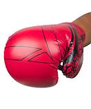 Перчатки боксерские ODIN, ПУ, красный, 10 oz, бокс, перчатки для бокса, боксерские перчатки, фото 3
