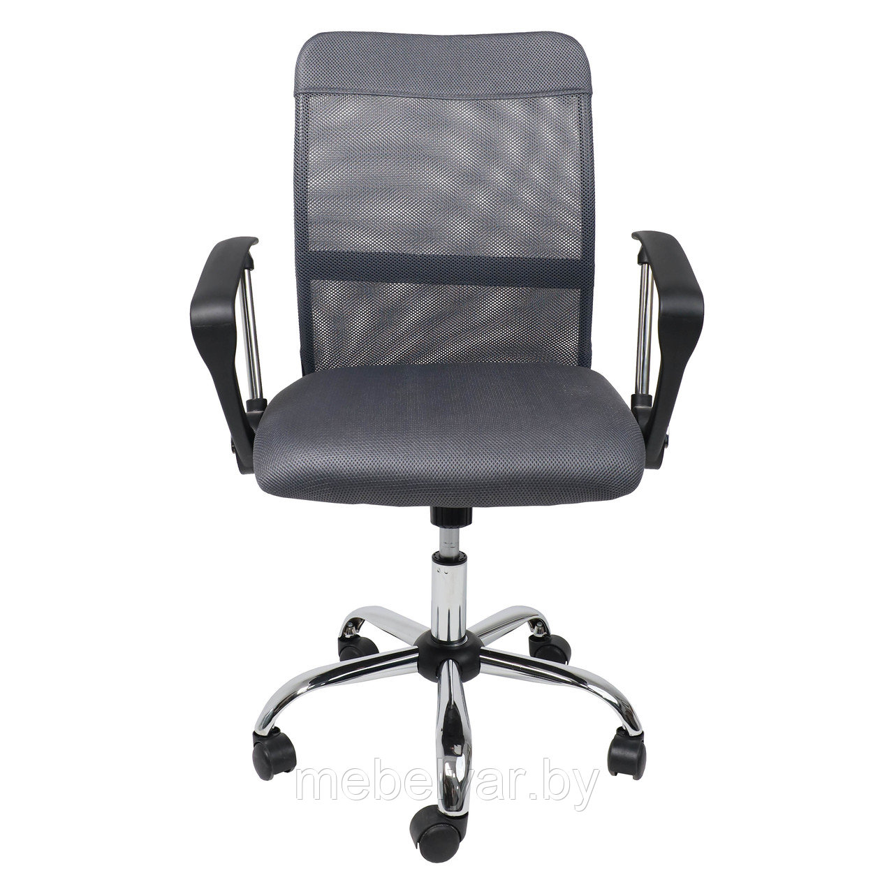 Кресло поворотное ARIA, LIGHT, ECO/сетка, серый+сетка-серая AksHome - фото 2 - id-p215594280