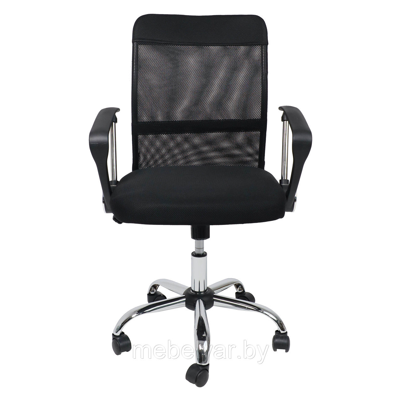 Кресло поворотное ARIA, LIGHT, ECO/сетка, черный+сетка-чёрный AksHome - фото 3 - id-p215594331