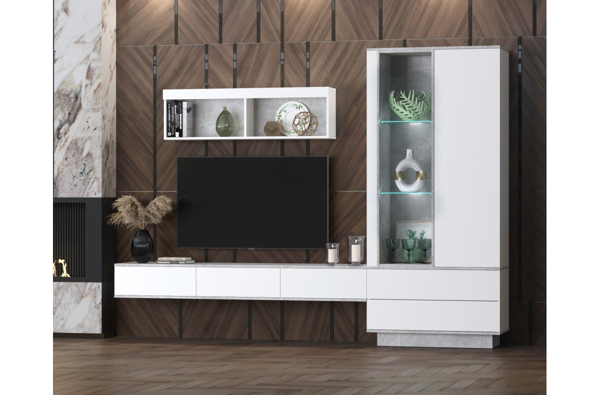 Гостиная Quartz-10 (Кварц) с подсветкой