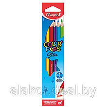 Цветные карандаши Maped "Color Peps", 6шт.