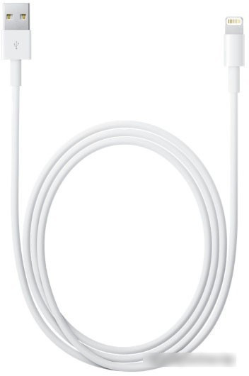 Кабель Apple Lightning to USB 1 м (белый) [MD818ZM/A] - фото 1 - id-p215594862