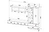 Гостиная Quartz-10 (Кварц)  с подсветкой Дуб нокс, фото 3
