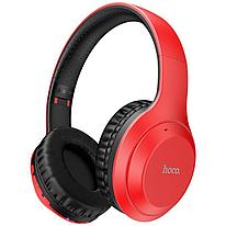 Беспроводные наушники - HOCO W30, Bluetooth 5.0, AUX, MicroSD, микрофон, 300mAh (8 часов), красные