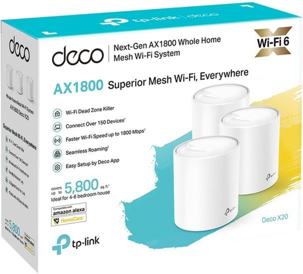 Wi-Fi система TP-Link Deco X20 (3 шт.) - фото 3 - id-p215595015