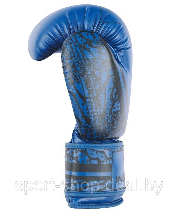 Перчатки боксерские ODIN, ПУ, синий, 10 oz, бокс, перчатки для бокса, боксерские перчатки - фото 2 - id-p215595198