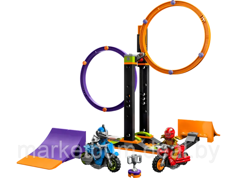 Конструктор LEGO City 60360, Испытание каскадеров-вращающиеся круги - фото 3 - id-p215595222