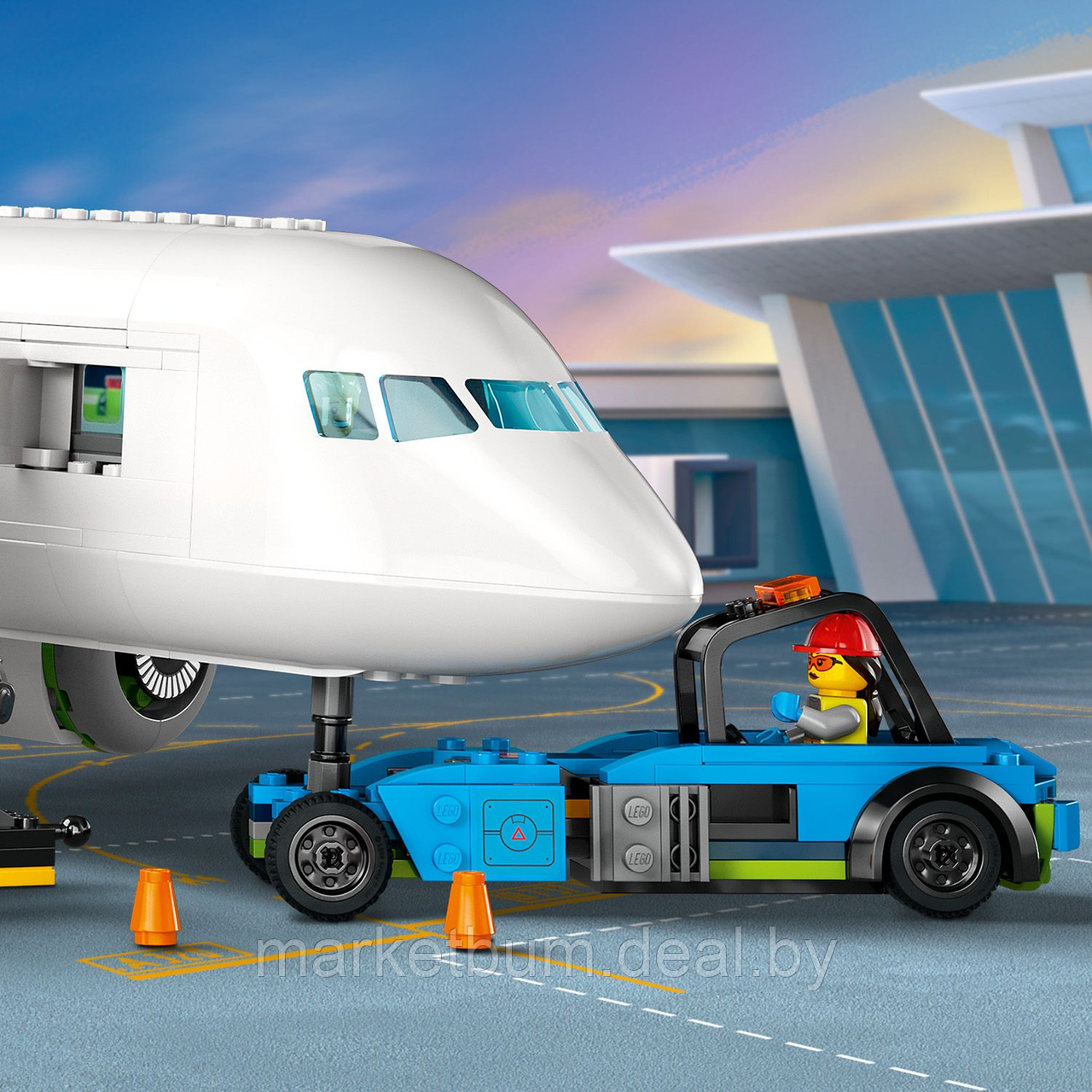 Конструктор LEGO City 60367 Пассажирский самолет - фото 7 - id-p215595498