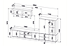 Гостиная Quartz-6 (Кварц)  с подсветкой Дуб нокс, фото 2
