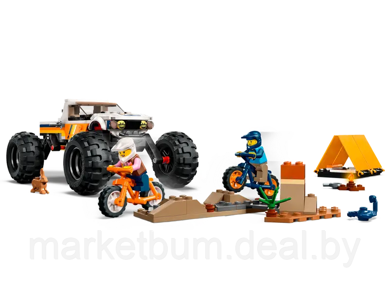 Конструктор LEGO City 60387, Приключения внедорожника 4x4 - фото 8 - id-p215596045