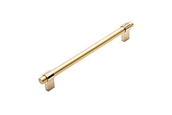 Ручка мебельная SYSTEM SY8770 0192 мм GL-BB (глянцевое золото / матовое золото)
