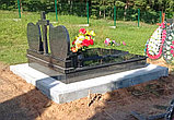 ДВОЙНОЙ ГРАНИТНЫЙ КОМПЛЕКС ИЗ КАРЕЛЬСКОГО ГРАНИТА С ДВУМЯ СТЕЛАМИ И КРЕСТОМ, фото 3