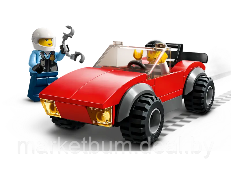 Конструктор LEGO City 60392, Полицейский мотоцикл - погоня за автомобилем - фото 7 - id-p215597097