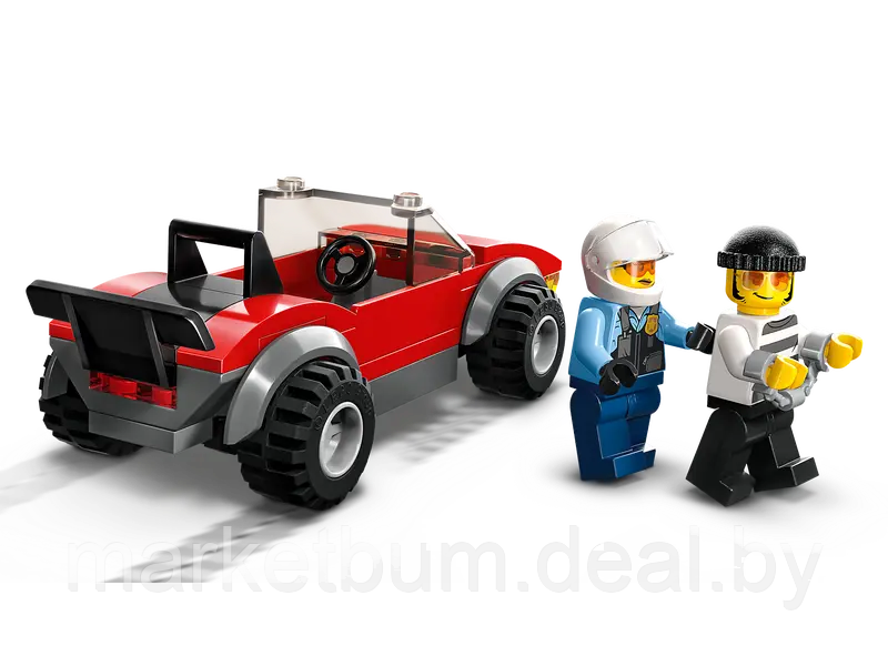 Конструктор LEGO City 60392, Полицейский мотоцикл - погоня за автомобилем - фото 8 - id-p215597097