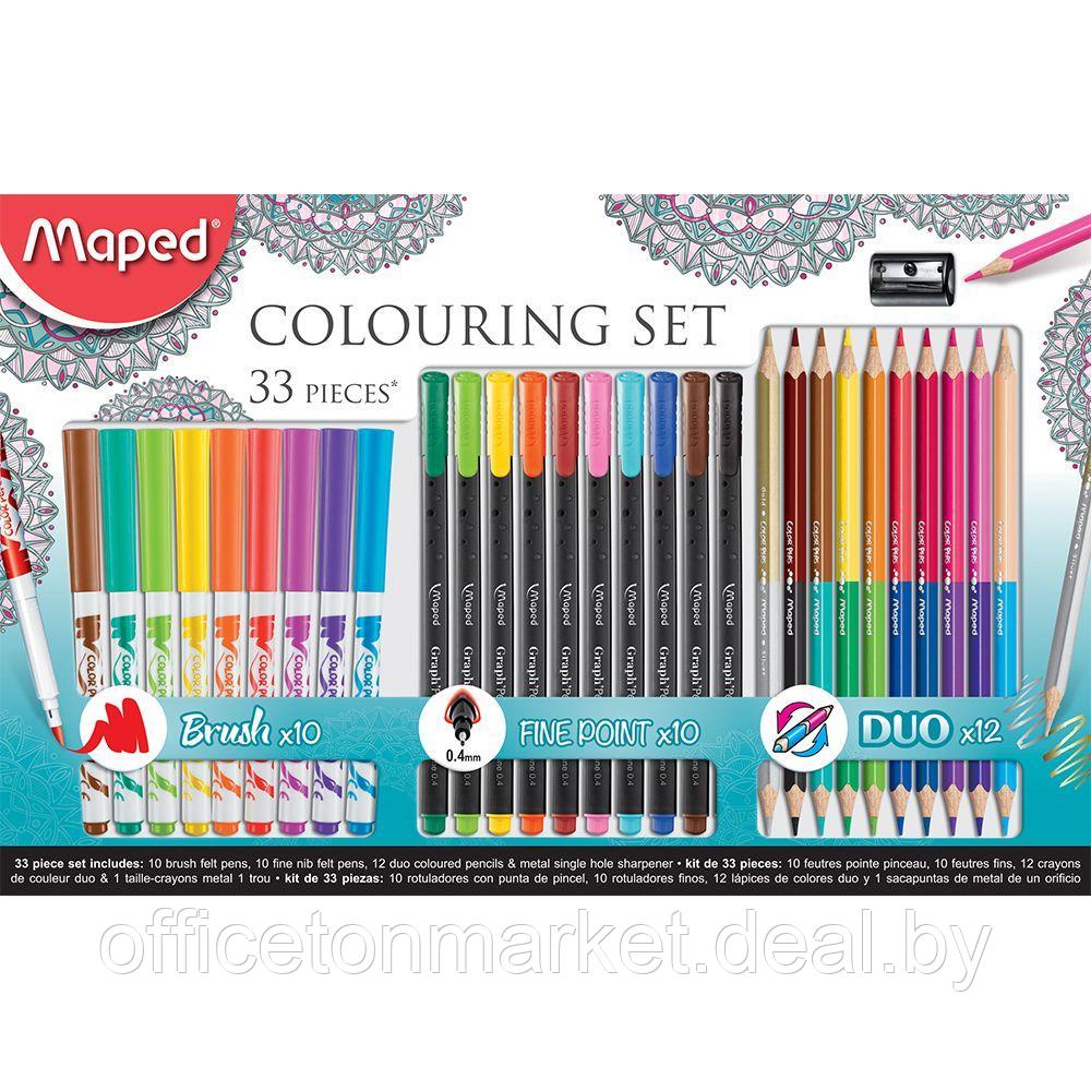 Набор для рисования Maped "Graph Pep's Coloring Set", 33 предмета - фото 1 - id-p215593914