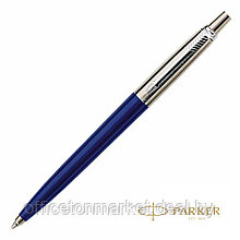 Ручка шариковая автоматическая "Parker Jotter Royal Blue CT", 1.0 мм, синий, серебристый, стерж. синий