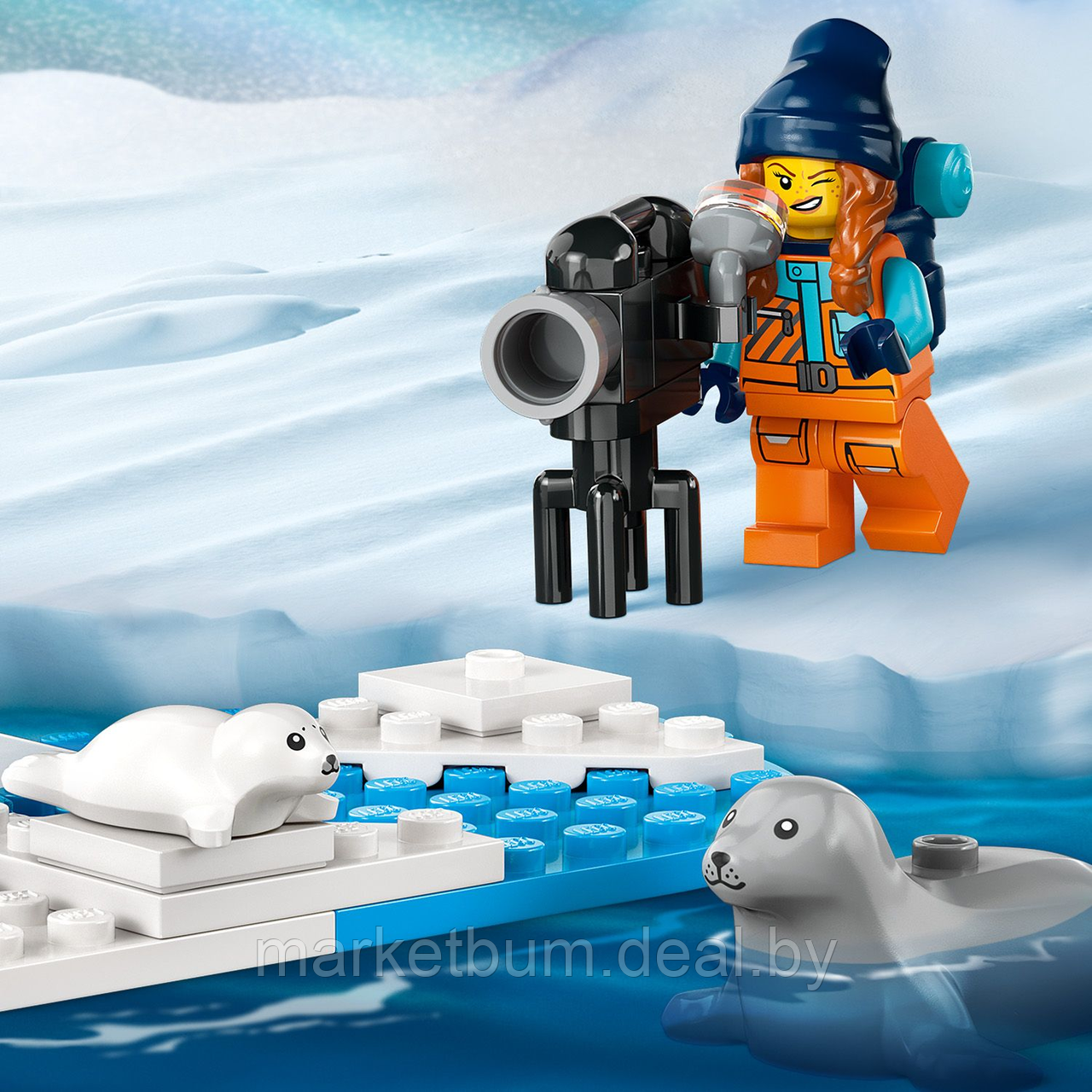 Конструктор LEGO City 60376, снегоход арктического исследователя - фото 5 - id-p215597106