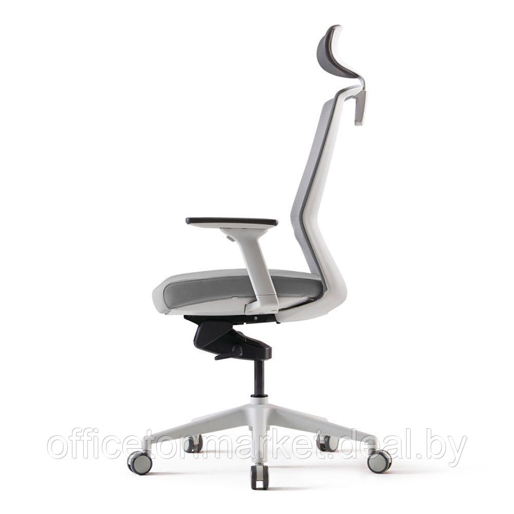 Кресло для руководителя BESTUHL "J1", сетка, ткань, пластик, серый - фото 3 - id-p215597041