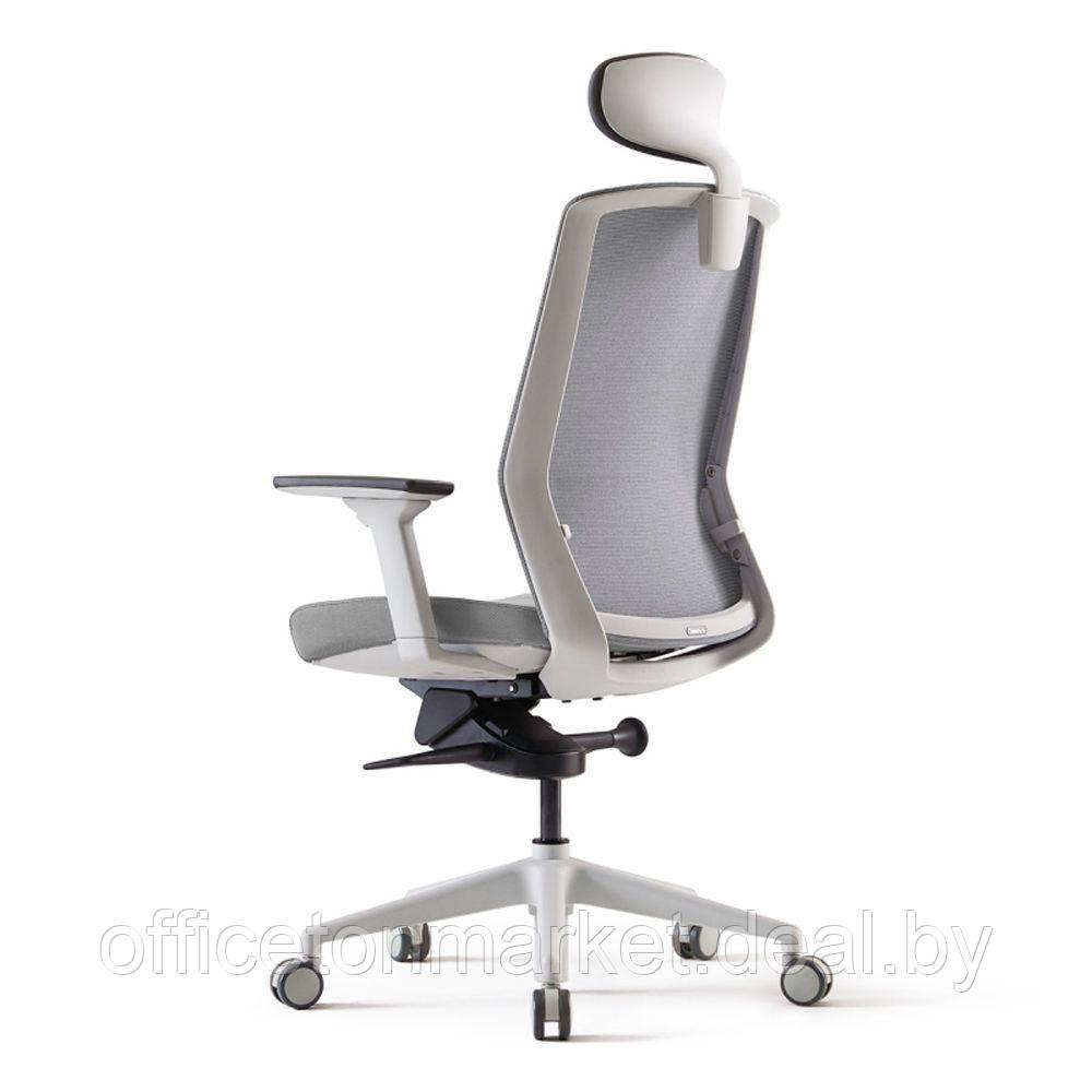 Кресло для руководителя BESTUHL "J1", сетка, ткань, пластик, серый - фото 4 - id-p215597041