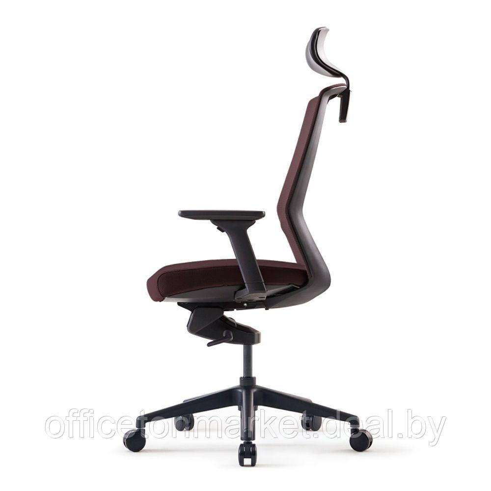 Кресло для руководителя BESTUHL "J1", сетка, ткань, пластик, коричневый - фото 3 - id-p215597042