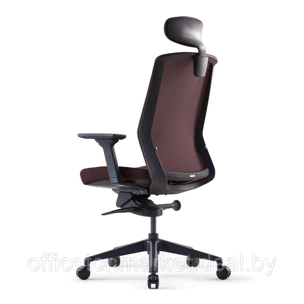 Кресло для руководителя BESTUHL "J1", сетка, ткань, пластик, коричневый - фото 4 - id-p215597042