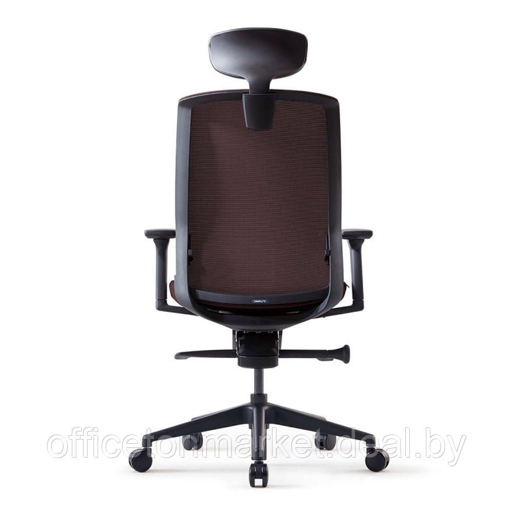 Кресло для руководителя BESTUHL "J1", сетка, ткань, пластик, коричневый - фото 5 - id-p215597042