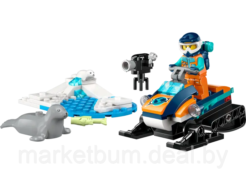 Конструктор LEGO City 60376, снегоход арктического исследователя - фото 2 - id-p215597106