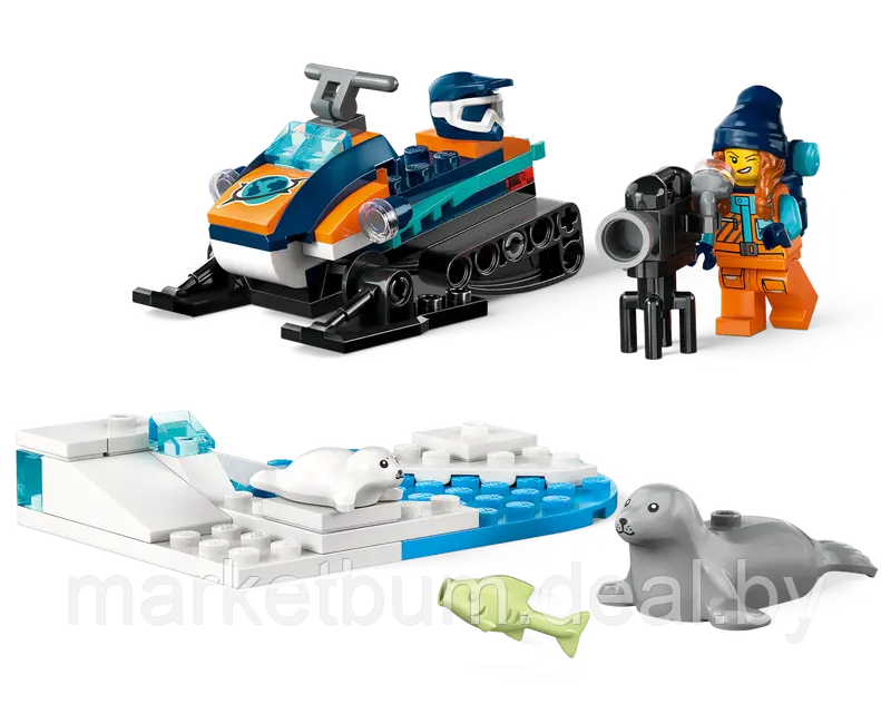 Конструктор LEGO City 60376, снегоход арктического исследователя - фото 7 - id-p215597106