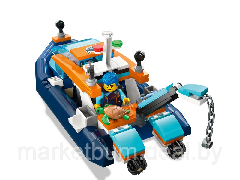 Конструктор Lego City 60377, Лодка для дайвинга исследователя - фото 7 - id-p215597197