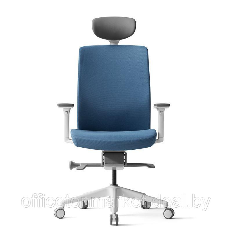 Кресло для руководителя BESTUHL "J2", ткань, пластик, голубой - фото 2 - id-p215597048