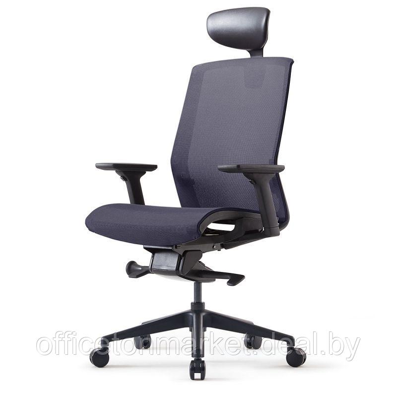 Кресло для руководителя BESTUHL "J15", сетка, пластик, темно-серый - фото 1 - id-p215597049