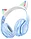 Беспроводные наушники Кошачьи Ушки Hoco W42 Cat ears цвет : розовый, сиреневый, голубой   NEW 2023!!!, фото 3