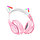 Беспроводные наушники Кошачьи Ушки Hoco W42 Cat ears цвет : розовый, сиреневый, голубой   NEW 2023!!!, фото 5