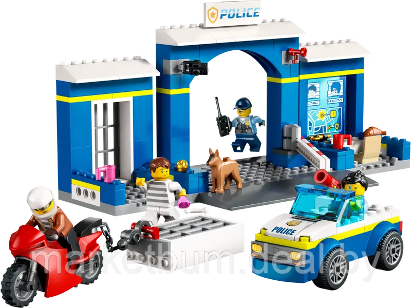 Конструктор LEGO City 60370, Полицейский участок-погоня - фото 3 - id-p215599322