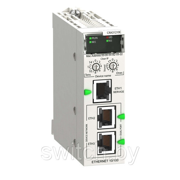 BMXCRA31210C Адаптер удаленного в/в RIO Ethernet,Modicon X80, улучше - фото 2 - id-p215598759